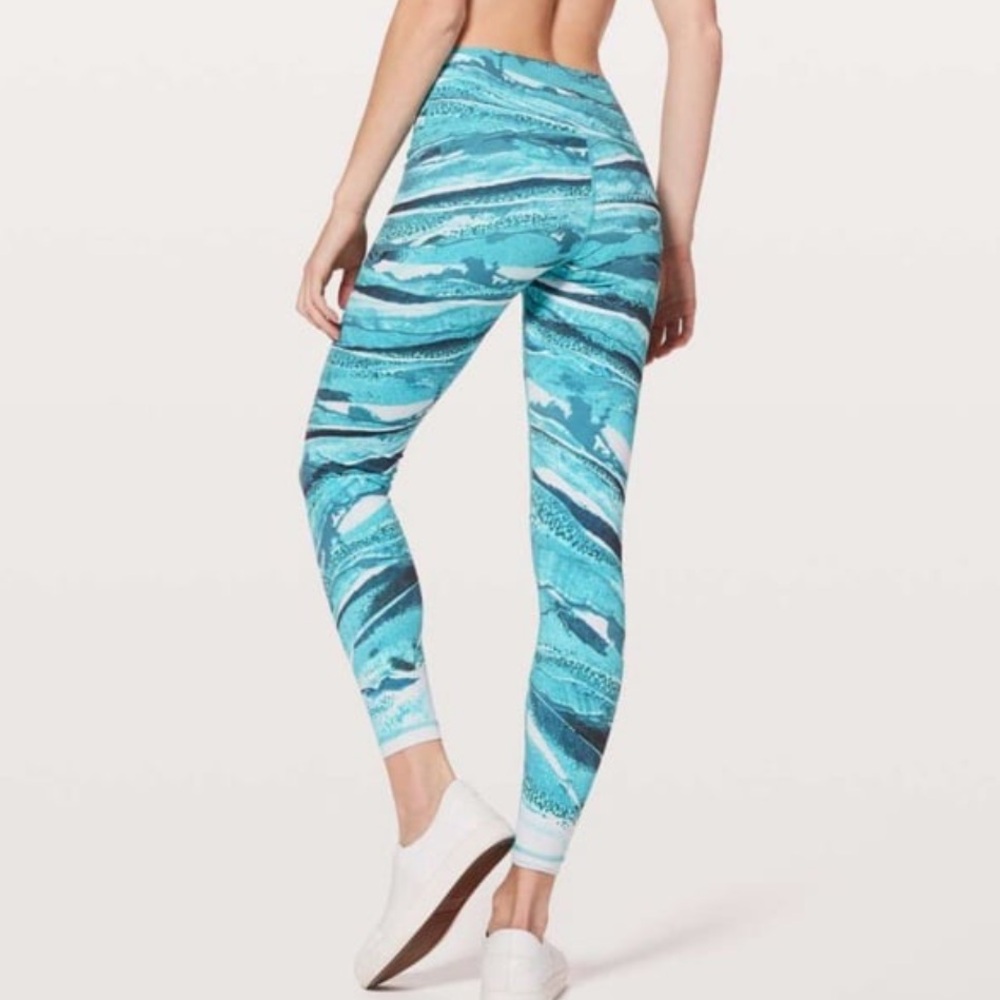 Rare Lululemon Wunder Under High Rise Legging 6 S Tight Saint Quartize Multi